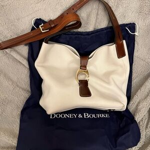 Dooney & Bourke White Leather Shoulder Bag